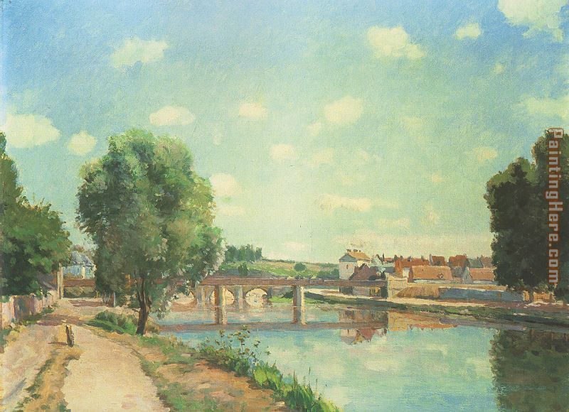 Camille Pissarro The Railway Bridge at Pontoise